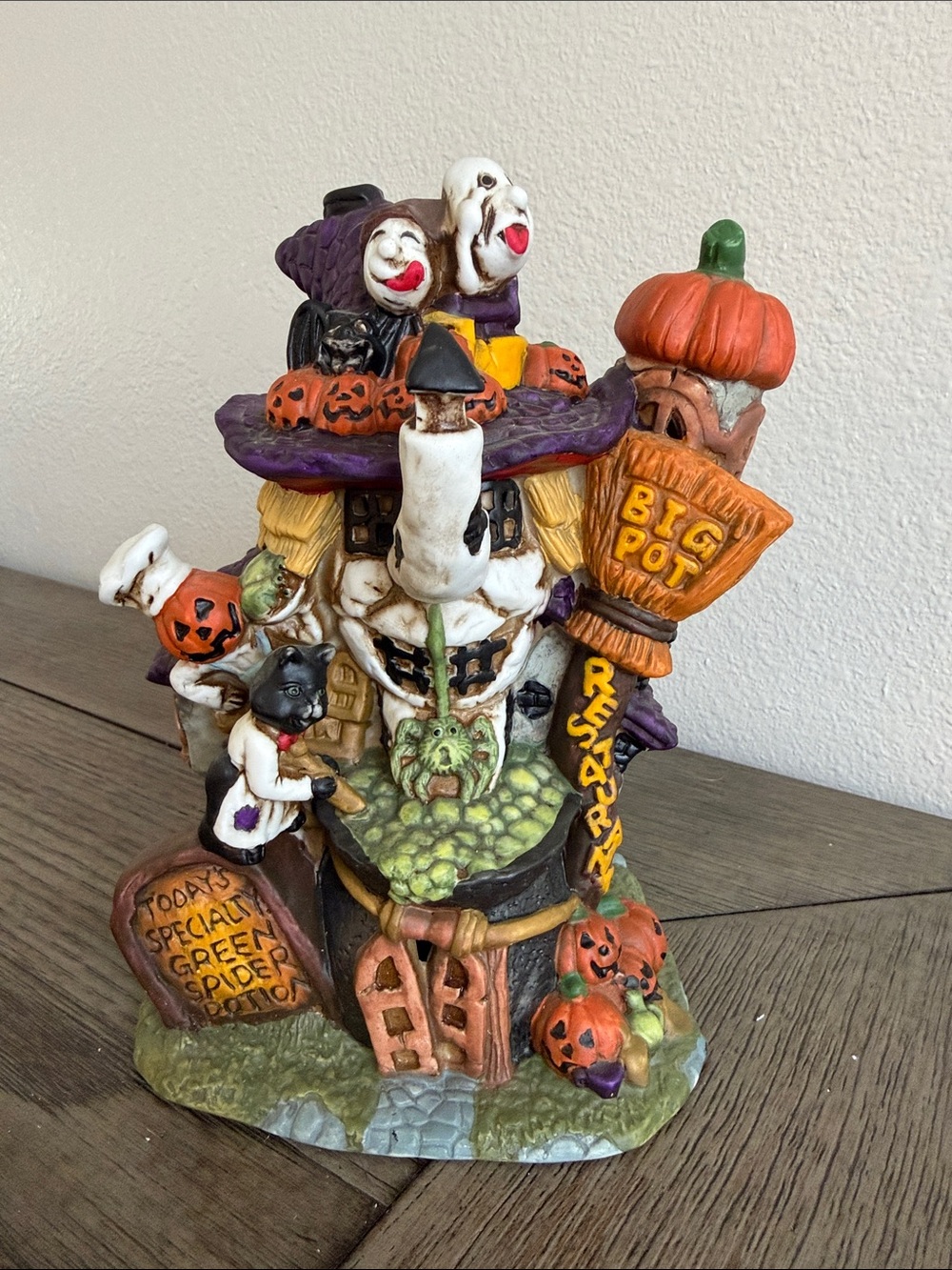 Vintage spooky hollow village “Big Pot Restaurant”